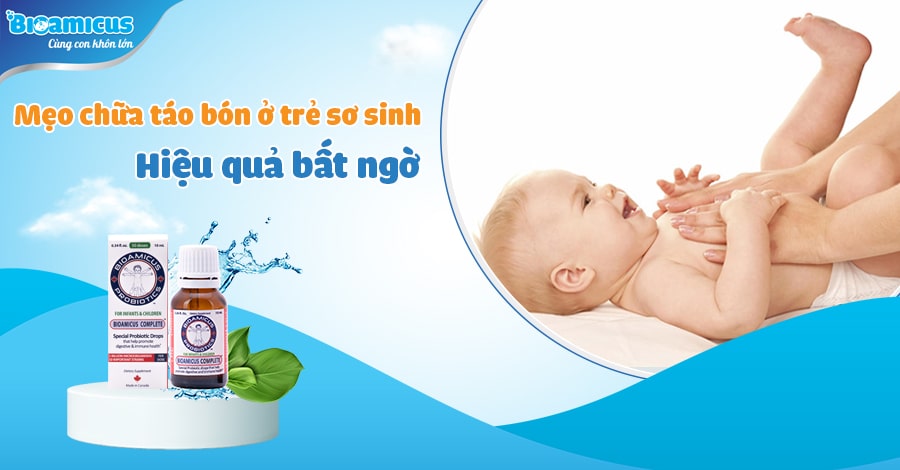 mẹo dân gian chữa táo bón cho trẻ sơ sinh