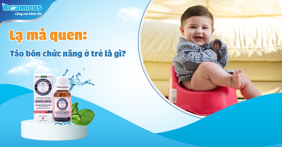 táo bón chức năng ở trẻ em